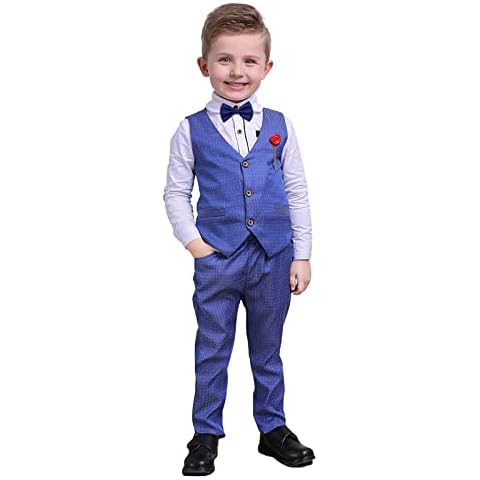 Traje de 4 Piezas de Esmoquin de Boda para niño Cover
