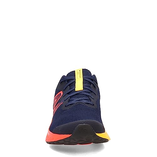 New Balance Tênis de corrida infantil Fresh Foam Arishi V4 com cadarço, Team Navy/Electric Red/Egg Y