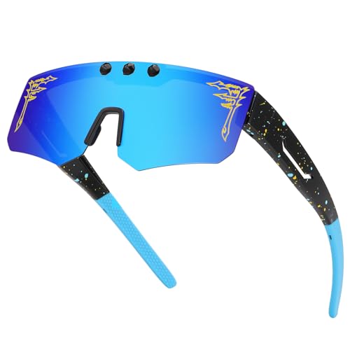 Image of ACEXPNM Polarized Fit Over Glasses Flip Up Sunglasses for Men Women, Wrap Around Goggles for Driving Cycling Fishing