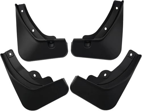 Guardabarros delanteros negros para Hyundai Ioniq 5 2020+ con 4 protectores contra salpicaduras