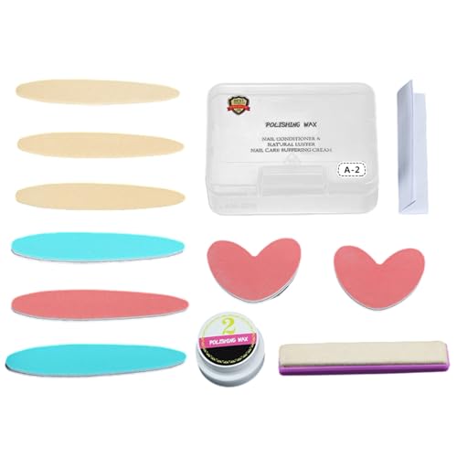 Kit de pulido óptico de uñas con abrasivos finos y cojines de alta precisión