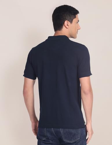 Image of U.S. Polo ASSN. Men's Horizontal Striped Slim Fit Cotton Polo Shirt