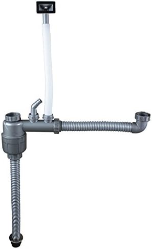 Talea Double Sink Anti-Smell Bottle Drain Waste Drain Pipe set with overflow hose