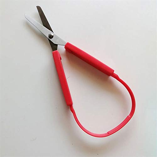Bastelschere, Schlaufenschere for Kinder, Teenager, Erwachsene, bunte Schlaufenschere, Mini-Schere mit einfachem Griff, adaptives Design, Schneiden for kleine Hände, 20,3 cm Schere