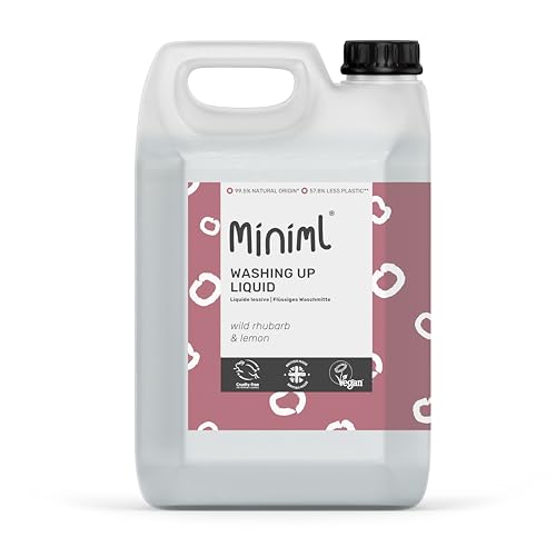 Miniml Eco Washing Up Liquid 5L Refill - Wild Rhubarb & Lemo
