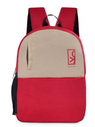 United Colors Of Benetton Hemlock Polyester 12L Casual 1 Compartment Backpack For Unisex - Wine