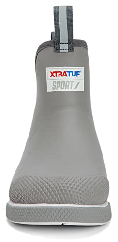 Image of XTRATUF 6 inch Men's Ankle Deck Boot Sport - 30% Lighter, 100% Waterproof Rubber Fishing Footwear - Non-Marking, Slip-Resistant Outsole - Moisture-Wicking Liner