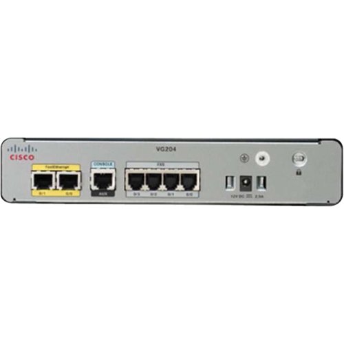Cisco VG204XM Analog Voice Gateway - VoIP phone adapter - 10Mb LAN, 100Mb LAN