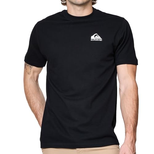 Quiksilver Big and Tall T-Shirts for Men - Mens Short Sleeve Cotton Crewneck Tee Black