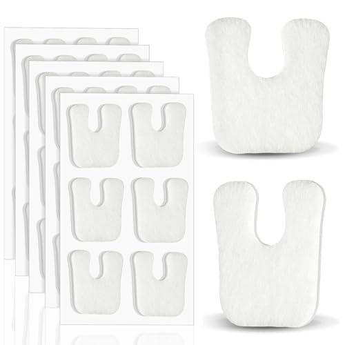 Image of Threlaco 30 Pads U-Shaped Felt Callus Pads Thick Callus Cushions Adhesive Metatarsal Foot Forefoot Horseshoe for Feet Pain Relief, Keep Calluses from Rubbing on Shoes for Men Women