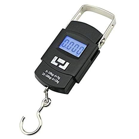 electronic 50kgs digital luggage weighing scale, digital weighing hook scale with metal hook