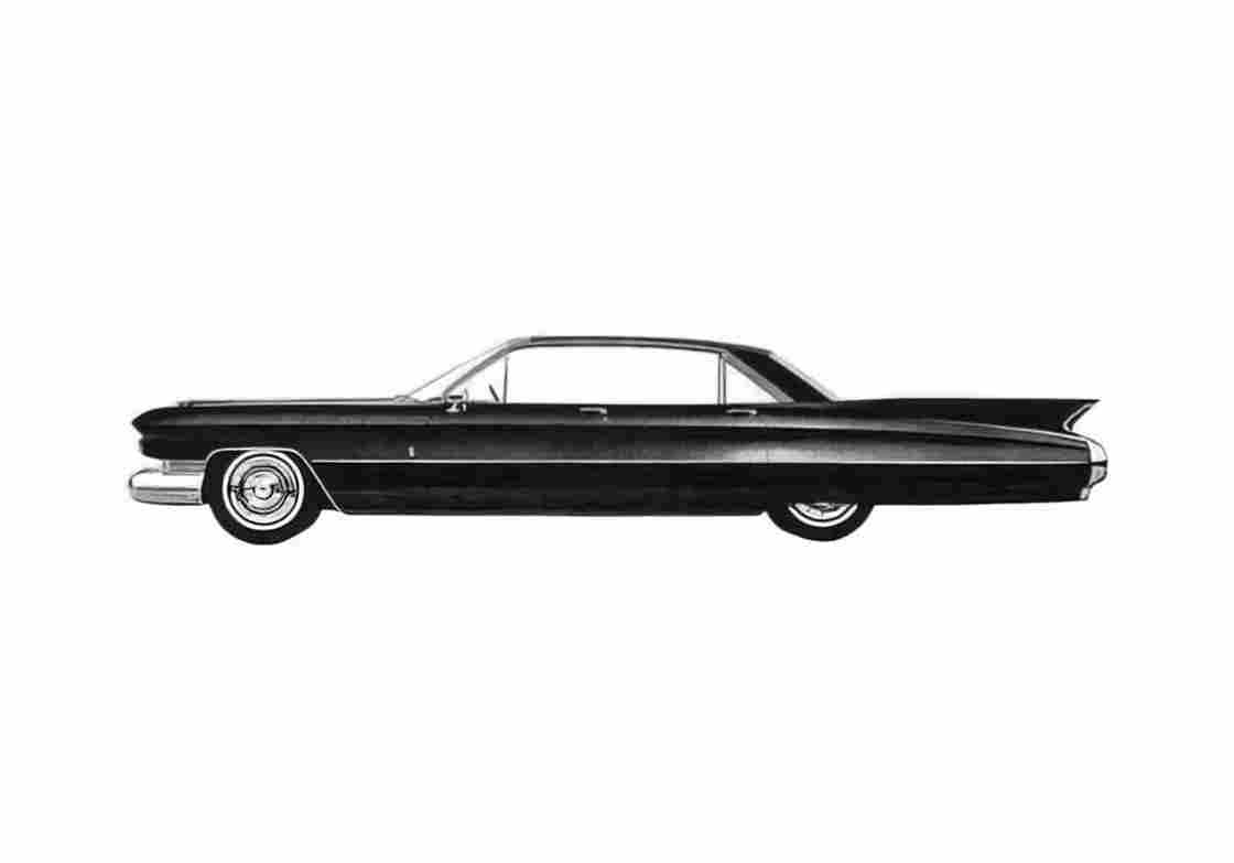 A4 Photo Blueprint Cadillac Eldorado Brougham Sedan 1959