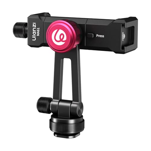 Image of ULANZI MT-89 Extendable Tripod Aluminum and MA61 Metal Phone Tripod Mount with Cold Shoe