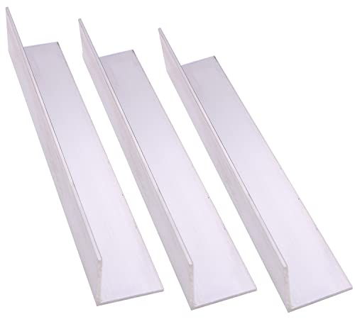 Vernuos 3Pcs 2" X 2" Aluminum Angle 6061, 12" Length, T6511 Mill Stock, 1/8" Thick #TOP27