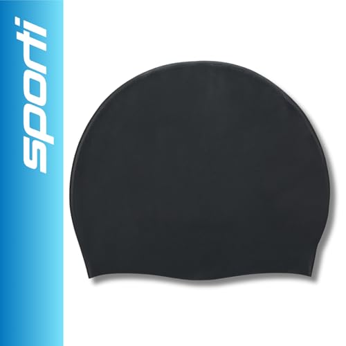 Sporti Silicone Swim Cap (Black) by Sporti - Used condition - US$8.60
