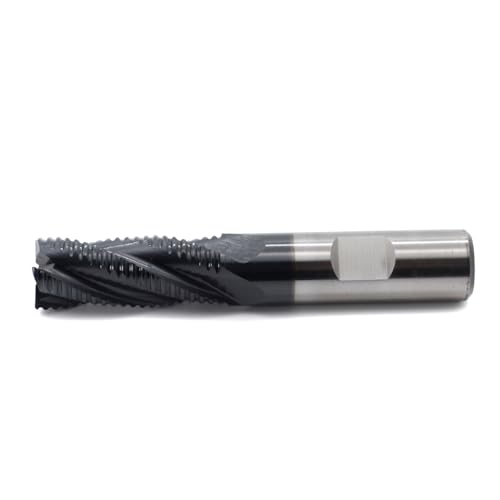 Image of Roughing End Mill JESTUOUS HSS Square Nose 4 Flute Fine Tooth Bit 5 /8 inch Shank Dia. 1-5 /8 inch Flute Length for Milling Metal Steels,1 Piece