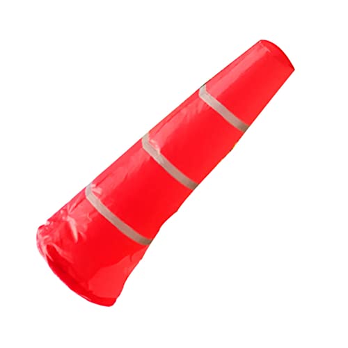 YARNOW Manga Viento Reflectante Resistente la Intemperie para Jardín Exterior con Diseño Fluorescente Rojo y Indicador Dirección Viento para Colgar