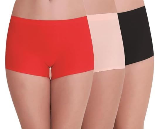 louryn koulyn Women's Boyshorts Pack of 3 - Breathable, Anti Bacterial, Moisture Wicking, and Relaxed fit, with Fully Stretch Fabric.-picture-50