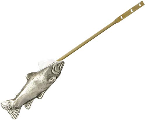 Trout Toilet Flush Handle Front Mount in Satin Pewter Finish