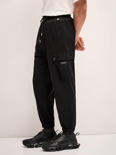 Image of Men's Navy Slim Fit Casual Cargo