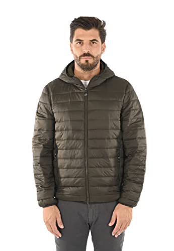 Doudoune homme veste verte contre le froid sans encombrement