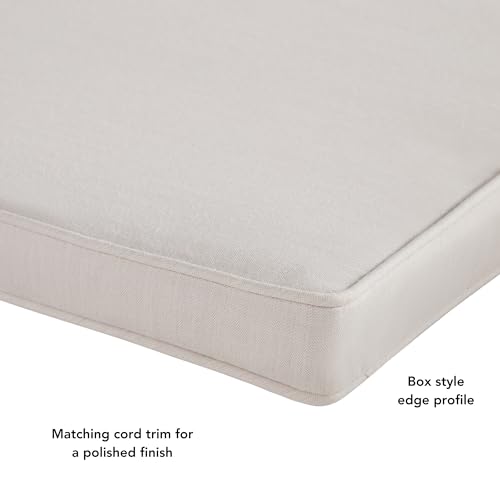 Sunbrella 17 in. Square Outdoor Corded Chair Pad, Cast Pumice by Greendale Home Fashions - Image 4