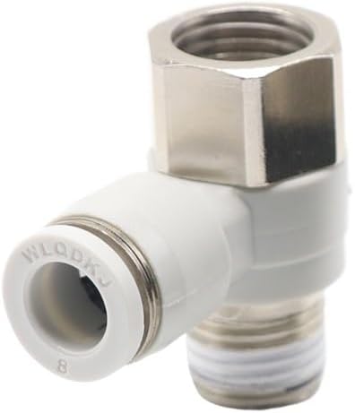 1pcs Pneumatic connector tracheal PHF8-02 internal and external threads can be connected in series right angle 4-M5/6-01/10-03(PHF8-01)