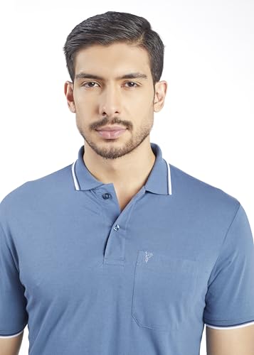 Image of Pro Riders Urban Men's Cotton Rich Polo T-Shirt with Pocket |Regular Fit| Office