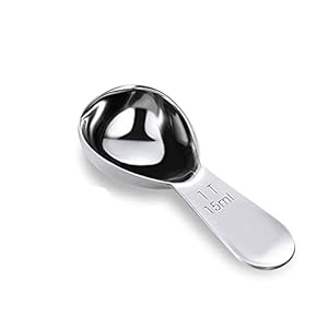 Cute Coffee Scoops, 1 PC 15 ML (1 TPS) Stainless Steel Coffee Spoons Short Handle Measuring Spoon Fits Coffee Container…