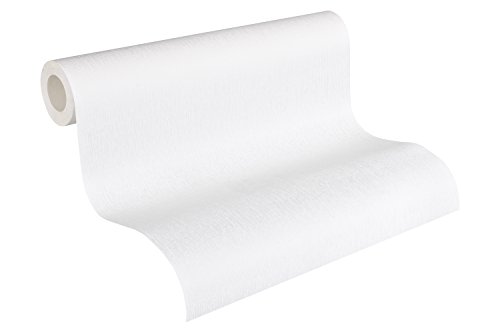 Architects Paper paintable Non-Woven Wallpaper Pigment ECO White 10,05 m x 0,53 m 963413, 53 x 1005 cm - Image 4