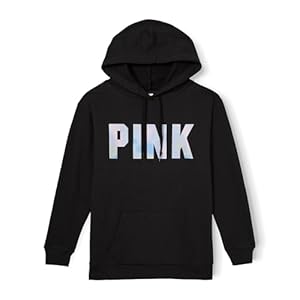 Victoria’s Secret Women’s PINK Logo Campus Hoodie Sweatshirt (XS-XXL)