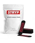 STRYP Nose Strips (30 Count) - Scent-Free Oil & Sweat Resistant Adhesive - Athletic Nasal Strips for Sport & Nose Strips for Snoring & Sleeping - Nose Strips for Breathing