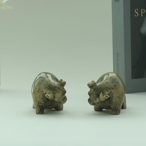 Figura Decorativa de Toro Wall Street de Resina miniatura 5