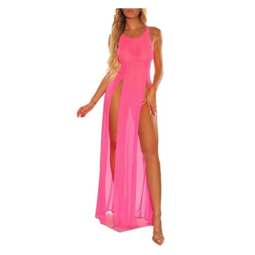 Traje de baño Cubrir Malla Transparente Elegante Pareos Cortos Playa Mujer XL 2