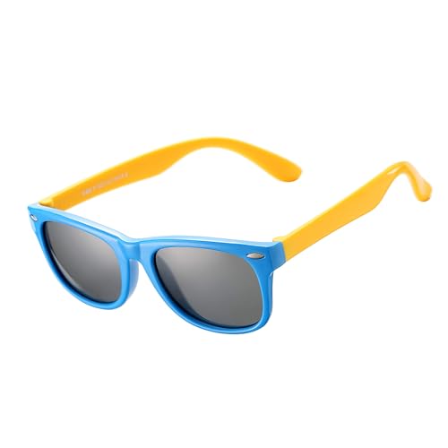 Image of AZORB Kids Polarized Sunglasses TPEE Rubber Flexible Frame for Boys Girls Age 3-10, 100% UV Protection