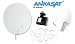 Produktbild ANKASAT ANK DSA 80cm Stahl Lichtgrau + ANKASAT Unicable SCR 3 Legacy LNB