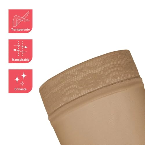 Image of JOBST UltraSheer Waist High 20-30 mmHg Compression Stockings Pantyhose, Closed Toe, Small, Natural