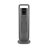 Morphy Richards HeatFlux Ultra Thin 2kw Ceramic Tower Fan Heater, Remote Control, Compact, 20m2, ECO Mode, Anti-freeze, 24h Timer, Touch LED Display, Low Noise 45db, Oscillation, Grey, 825404
