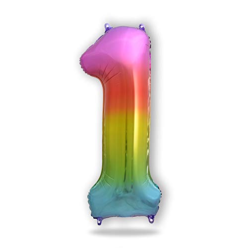 FUNXGO Palloncino Numero 1 multicolore - Gigante