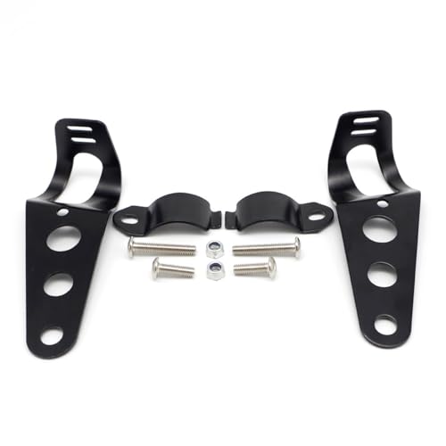 Nebelscheinwerfer-Montagehalterung Passend für Yamaha xj6 r1 2012 rd 350 xmax 300 tdm 900 r3 2019 xj600 r1 2003 Motorrad-Scheinwerferhalterungsabdeckung Halterungen Motorrad-Lichthalterung(Black)