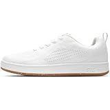 STQ White Sneakers Women Fashion Lace Up Sneakers Breathable Mesh Tennis Shoes White Size 8