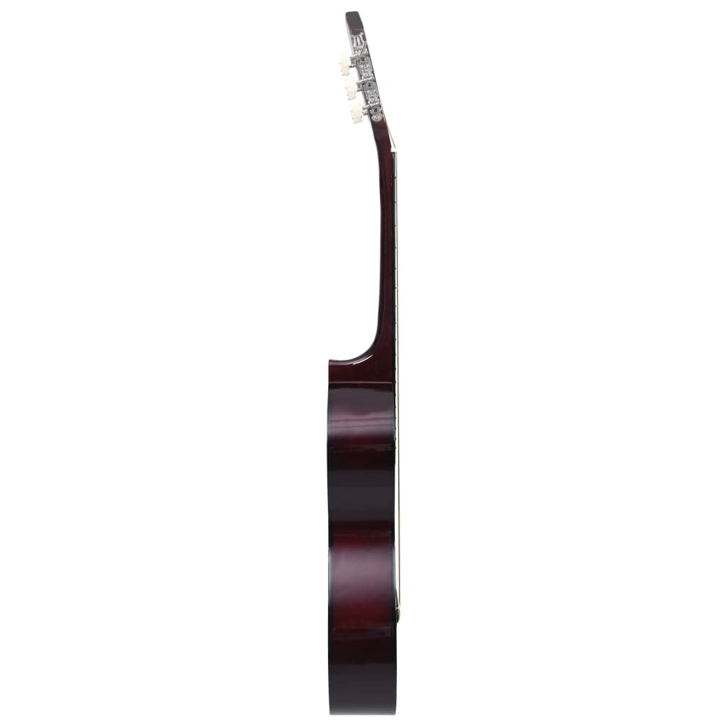 Klassikgitarre für Anfänger mit Tasche 4/4 39 Zoll akustische Konzertgitarre für Kinder Erwachsene Lernset mit Zubehör, Gurt, Plektrum und Stimmgerät für Hobby und Unterricht
