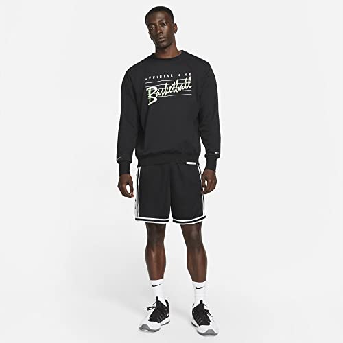 Nike Men Dri-Fit Dna+ Basketball Shorts (Large, Black/White/Black) #TOP7
