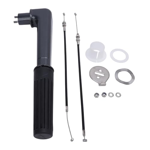 Gavigain Outboard Motor Throttle Handle Assembly Aluminum Steering Handle 2 Stroke 9.8HP for Boat Aluminum Steering