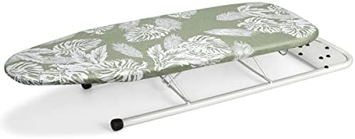 Duwee 12×32 in Table Top Ironing Board with Unique Iron Rest, Thicken Felt Padding, Heat Resistant Cover