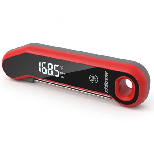 CHIKNOW Digital Meat Thermometer with Touch Control, Instant Read, ±0.5°F
