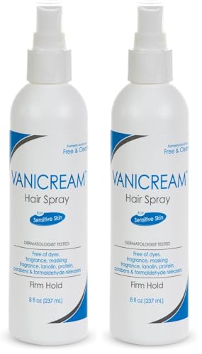 Vanicream Firm Hold Hairspray sin fragancia y gluten, 8 oz, pack de 2