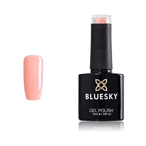 BLUESKYGel Nail Polish, Nude Knickers 80565, Light Pink Long Lasting, Chip Resistant, 10 ml