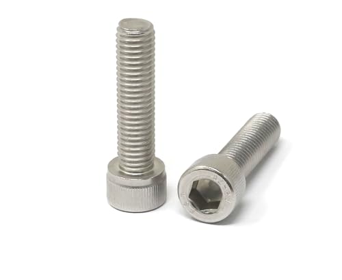 Image of iexcell 10 Pcs M10 x 40mm Thread Pitch 1.5 mm Stainless Steel 304 Hex Socket Head Cap Screws Bolts Kit