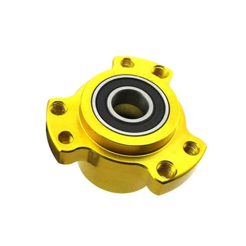 Bujes delanteros de carreras en aluminio para Go Kart y Buggy en color dorado anodizado